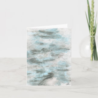 4" x 5.6" folded note card - "Erosion"