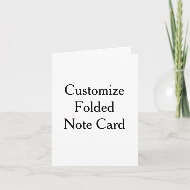 4" x 5.6" Vertical Folded Note Card (Front)