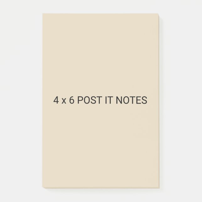 4 x 6custom post it notes (Front)