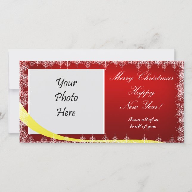 4" x 8" Holiday Photo Card for Christmas (Front)