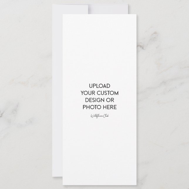 4" x 9.25" Flat Wedding Invitation (Front)