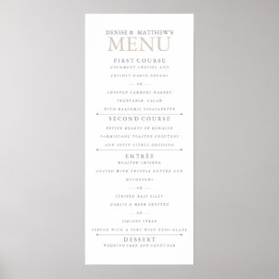 4" x 9" Perfectly Pale Menu Poster