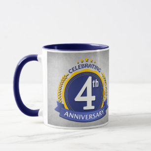 4 Year Anniversary Coffee Mug