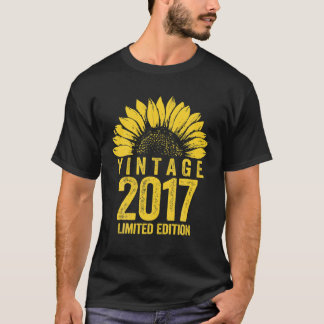 4 Year Old 2017 Limited Edition 4Th Bday Floral T-Shirt