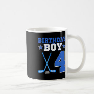 4 Year Old Birthday Boy 4th Birthday Ice Hockey Coffee Mug