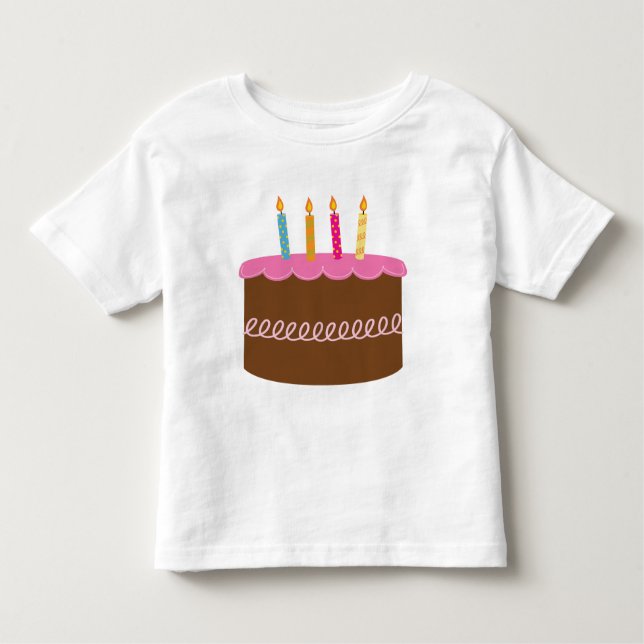4 Year Old Birthday Toddler T-Shirt (Front)