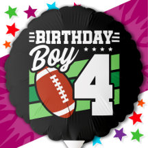 4 Year Old Football Party Theme 4th Birthday Boy