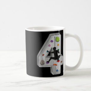 4 Year Old Rock Climbing 4th Birthday Adventures C Coffee Mug