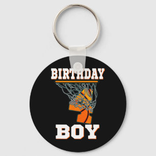 4 Years Old Basketball Boy 4th Birthday Party Cele Key Ring