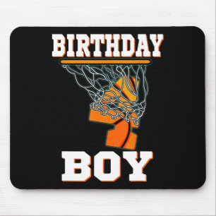 4 Years Old Basketball Boy 4th Birthday Party Cele Mouse Pad