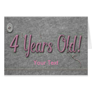 4 Years Old Girl Birthday Cards &amp; Invitations | Zazzle.com.au