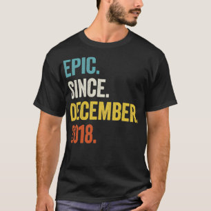 4 Years Old December 2018 4th Birthday6 T-Shirt