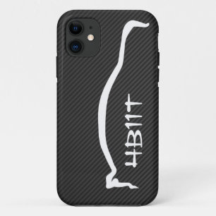 "4B11T" Evolution X White Silhouette iPhone 11 Case