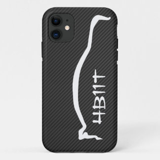 "4B11T" Evolution X White Silhouette iPhone 11 Case
