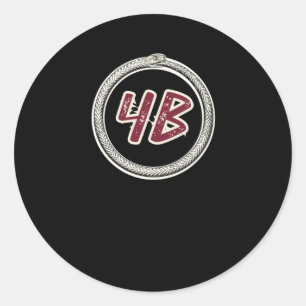 4b Movement Ouroboros Snake #4b Sticker