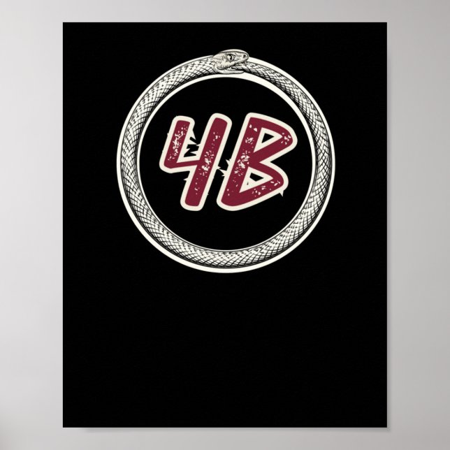4b Movement Ouroboros Snake #4b Sticker  Poster (Front)