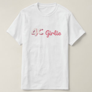 "4c Girlie" Black Hair Texture Graphic Tee