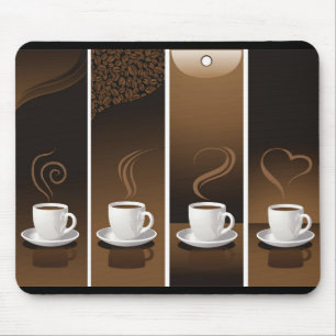 4CupsCoffee Mouse Pad
