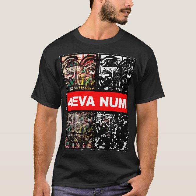 4EVA NUM ICON FACES T-Shirt (Front)