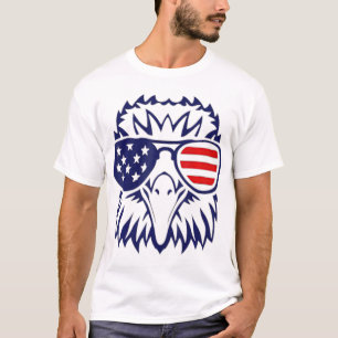 4h july American eagle flag- Independence Day T-Sh T-Shirt