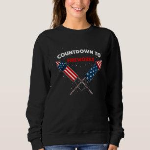 4h of July Fireworks Patriotic American Firecracke Sweatshirt