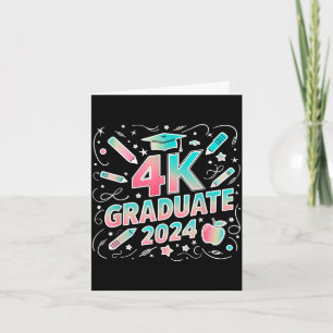 4k graduate 2024 funny 4k kindergarten graduation  card