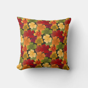 4leaf in autumn colours cushion