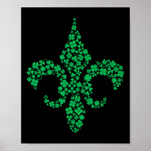 4leaf Lucky Men's New Orleans Nola St. Patrick's D Poster
