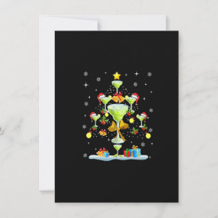 4nEZ Margarita Christmas Tree Merry Xmas Margarita Invitation