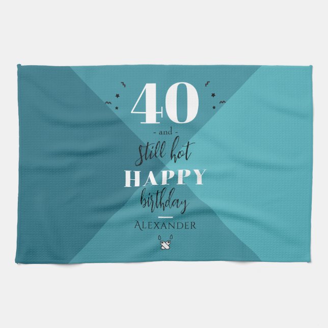 4O and still hot Tea Towel (Horizontal)
