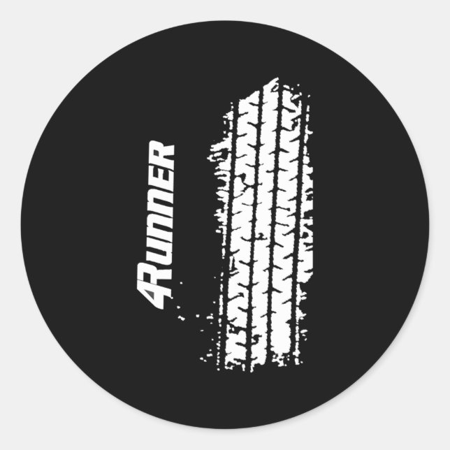 4Runner Tire Tread Outline Classic Round Sticker (Front)