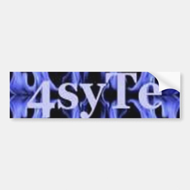 4syTe bumper Sticker (Front)