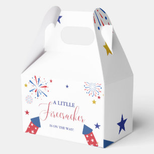 4t of July Independence firecracker Baby Shower Favour Box