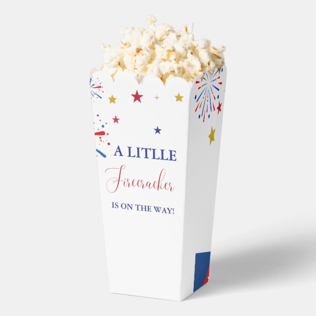 4t of July Independence firecracker Baby Shower  Favour Box (Popped)