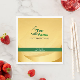 4Tee Acres Gold Paper Napkin