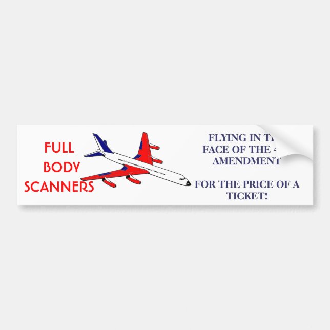 4TH AMENDMENT HIJACK BUMPER STICKER (Front)