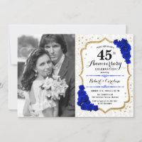 4th Anniversary with Photo - Sapphire White Gold