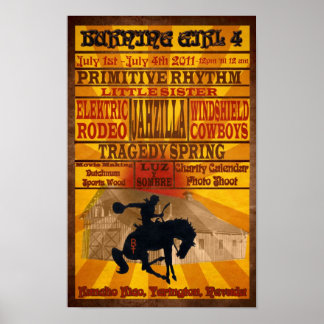 4th Annual Burning Girl 2011 Poster