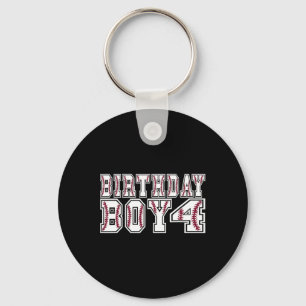 4th Birthday Boy 4 Years Old Sell Theme Lover Part Key Ring