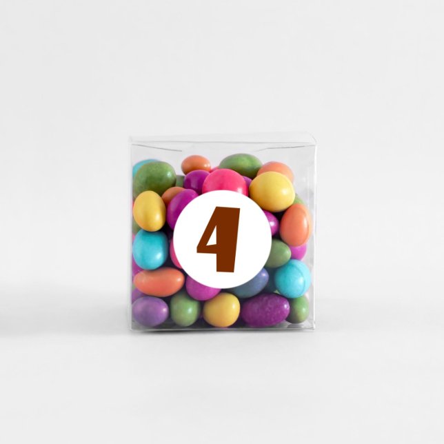 4th Birthday Burnt Orange 4 Round Stickers (Creator Uploaded)