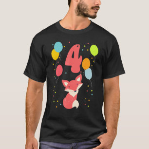 4th Birthday Children's Birthday Fourth Birthday B T-Shirt