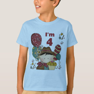 4th Birthday Cowboy Tshirts and Gifts