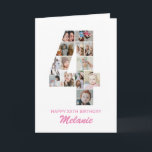 4th Birthday Number 4 Photo Collage Personalised Card<br><div class="desc">Celebrate your little one's momentous 4th Birthday with this cute card. It's a personalised photo collage birthday card that allows you to create a truly unique and memorable design. This customisable template lets you insert your own cherished photos, capturing the precious moments of your baby's year. This custom card is...</div>
