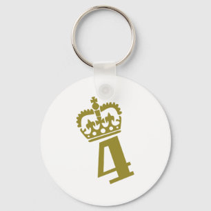 4th Birthday - Number – Four Key Ring