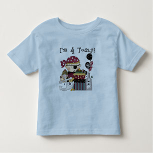 4th Birthday Pirate Tshirts and Gifts