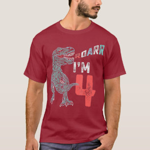4th Birthday Shirt - Funny Four Year Old Boys