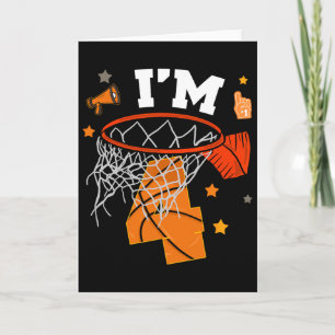 4th Birthday Sketll Boy 4 Yr Old Four Years Bday Card