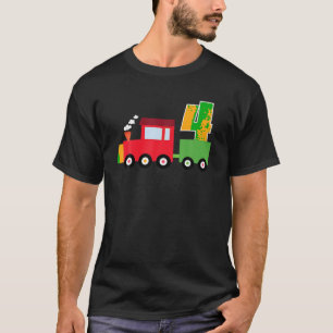 4th Birthday Trains Theme Party 4 Year Old Boy Tod T-Shirt