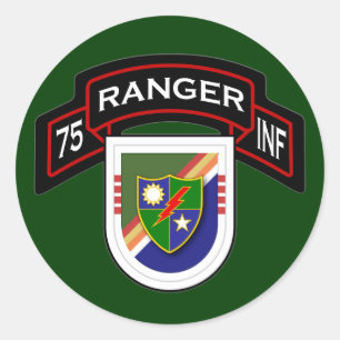 4th Bn, 75th Infantry Regiment - Rangers Classic Round Sticker
