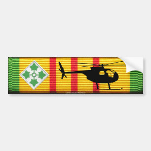 4th Cavalry Division OH-6 Loach VSM Bumper Sticker